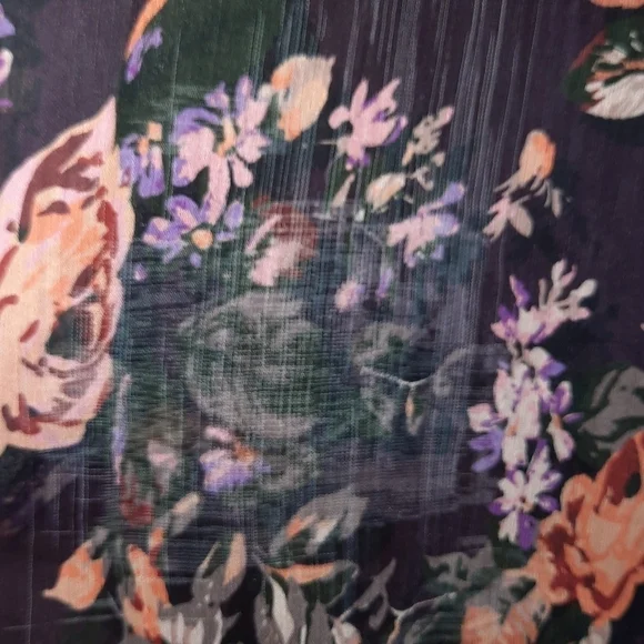 Floral Long Sleeve Blouse Size 2XL - Picture 7 of 8